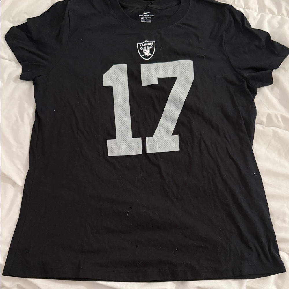 Devonte Adam’s Nike Raiders Black Tee with White Number 17